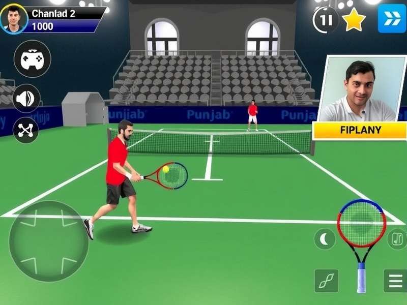 Punjab Tennis Prodigy controls and interface